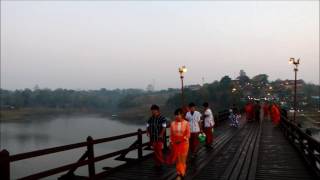 สะพานมอญ, สะพานไม้ ที่ยาวที่สุดในประเทศไทย,The longest woden bridge in Thailand