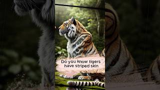 Tiger 🐅 Stripe Skin | Human and Banana 🍌 dna 🧬 #dna #tiger #shorts