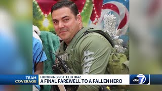 Community honors Sgt. Elio Diaz in funeral procession