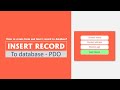 CRUD - PDO | Insert query with PHP PDO | create form and insert record to the database using PDO