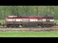 bc rail cowl unit with cp on csx grain train in berkeley springs