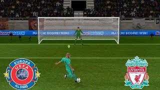 Penalty shootout Longest | uefa all stars vs liverpool | dls gameplay