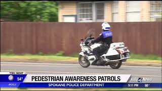 Spokane Police conduct pedestrian emphasis patrols