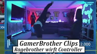 GamerBrother wirft PS5 CONTROLLER 😂🤣 | GamerBrother Clips