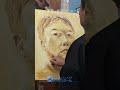 美術絵画コース　生徒さん、描いてます！　 絵画教室 デッサン 自画像 自画像 肖像画 artshorts