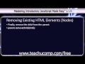 JavaScript Training Tutorial Removing Existing HTML Elements (Nodes)