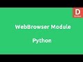 Webbrowser Module in Python