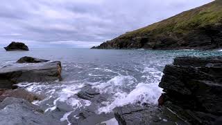 Ocean Waves Splashing on Rocks | Coastal Seaside Water Sounds for Sleeping, Relaxing & Stress Relief