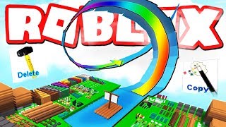 Playing Very Old Roblox Building Games - roblox car obby over acid