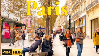 Paris , France 🇫🇷- Paris Walking tour - 2021 4K - HDR | Paris 4K | A Walk In Paris