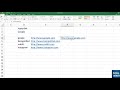 How to create hyperlinks in Excel using HYPERLINK Function? - Microsoft Excel Tutorial
