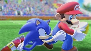 Mario & Sonic at the Rio 2016 Olympic Games (Wii U) - Duel Rugby All Characters Gameplay