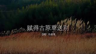 【唐】白居易：赋得古原草送别