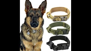 Tactical Military Dog Collar With Handle