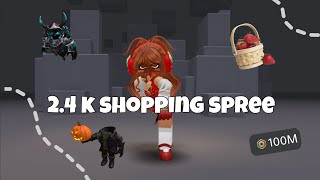 2.4k robux shopping spree! 💕🍓