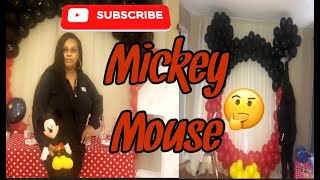 DIY: Mickey Mouse Balloon Arch Tutorial! Super Easy No Helium Needed!