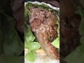 lamb kebab eating