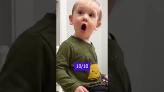 Cute baby wow epic react moment #shorts
