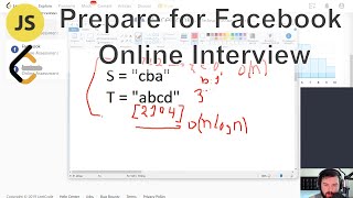 Prepare for Facebook Online Interview with javascript (leetcode Mock Interview)