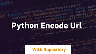 python encode url