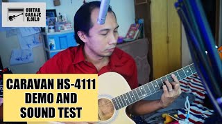 Caravan HS-4111 Acoustic Guitar Demo and Sound Test