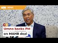 Tok Mat’s stand on MAHB deal not Umno’s, says Zahid