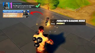 Defeat Predator - Predator Clocking Device gameplay in Fortnite