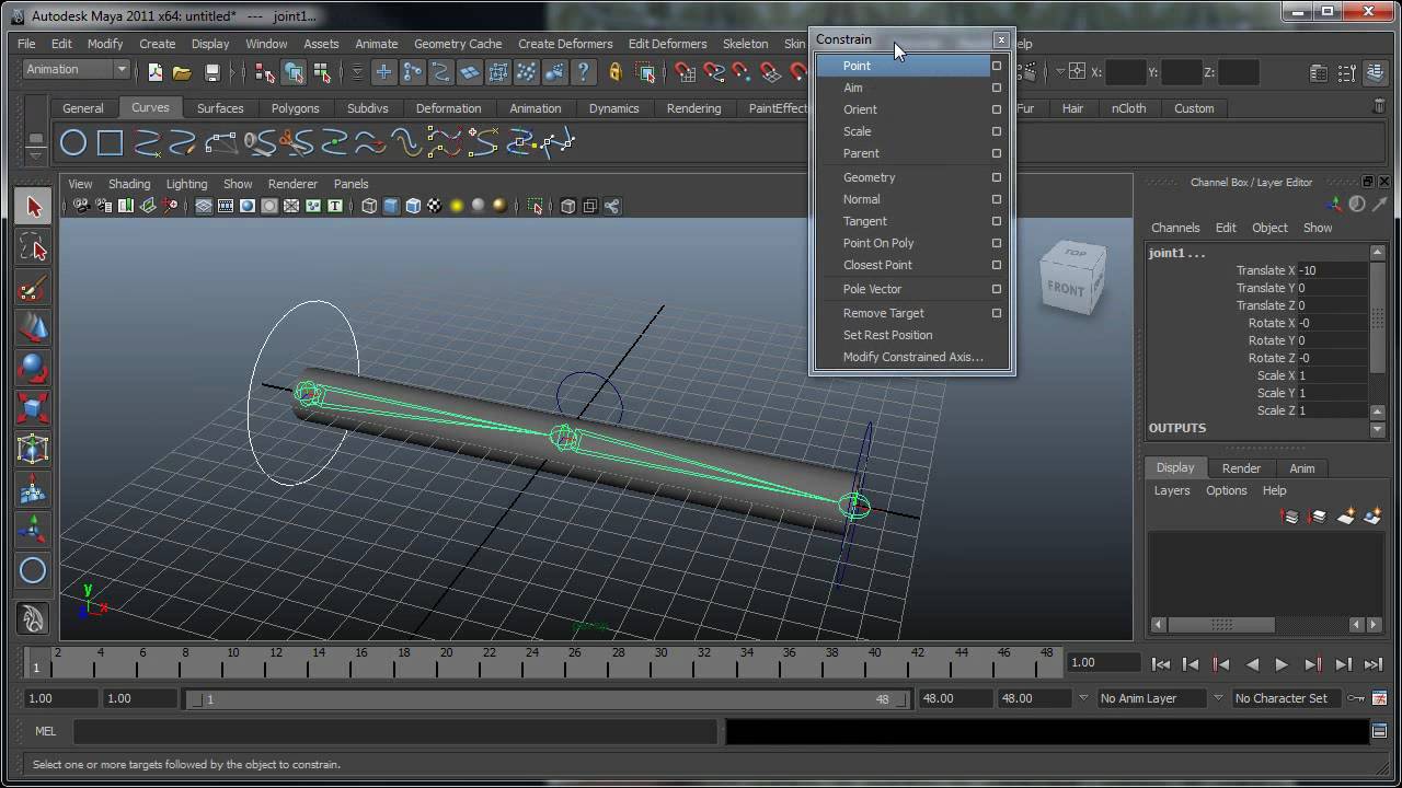 Maya Rigging 101 Simple Ik Rig Youtube