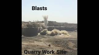 Quarry work site || Gravel || Aggregate || Blasts