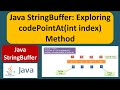 Java StringBuffer Tutorial: Exploring codePointAt(int index) Method | Java Tutorial