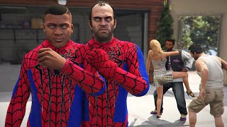 Franklin And Trevor Turns Into Superhero Spiderman In GTA 5!