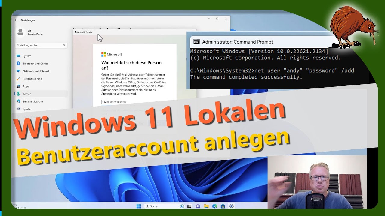 Windows 11: Lokalen Benutzer Erstellen Ohne Microsoft Konto - YouTube