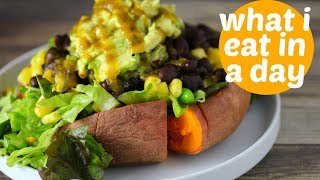 What I Eat in a Day ( Vegan ) // Lazy Easy Cheap Meals