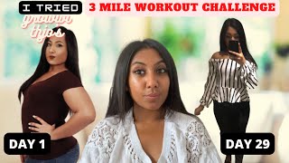 I tried growwithjo's 3 MILE WALKING WORKOUT Challenge to lose weight no *diet plan*