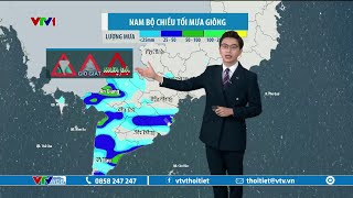 Dự báo thời tiết 12h30 - 10/05/2024 | Nam Bộ chiều tối mưa giông | VTVWDB