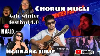 Live concert of @ChorunMugli and @ngurangjulie1212 at aalo winter fest 4.0