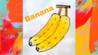 How to draw a banana step by step (very easy)  || art video