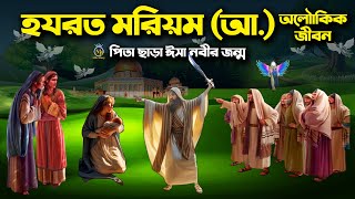 হযরত মরিয়ম (আঃ) এর জীবনী - পিতা ছাড়া ঈসা নবীর অলৌকিক জন্ম bibi maryam jiboni