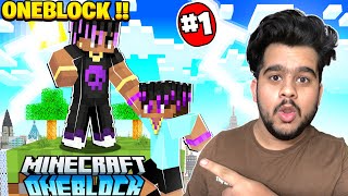 MY BROTHER TROLLED ME IN MINECRAFT😭ONEBLOCK #1| RON9IE