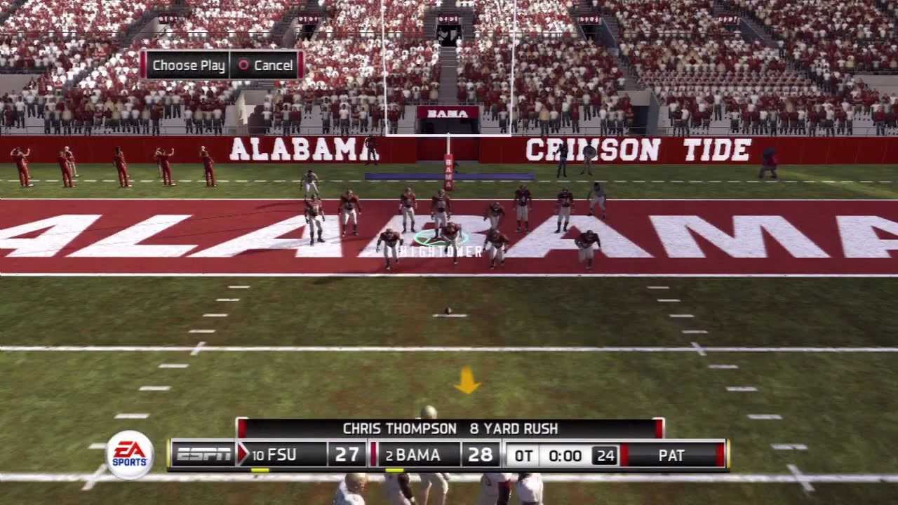 NCAA Football 12: Alabama Crimson Tide's Chance At BCS Title Game - YouTube