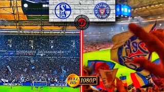 ⚪🔵 NORD KURVE GELSENKIRCHEN BATTLE SUPPORT WITH HOLSTEIN KIEL FANS • Schalke 04 vs Holstein Kiel
