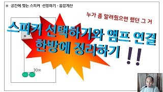 같이공부하는음향이야기 -네번째: 스피커 선택방법과 앰프 매칭. 이 영상하나로 완벽정리