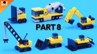 Lego Construction Mini Vehicles - Part 8 (Tutorial)