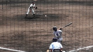 大城翔太郎 選手（糸満） 3安打！　第63回沖縄県高等学校野球春季大会 決勝　糸満vs豊見城　H28.4.2　北谷球場