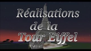 Réalisations de la tour Eiffel ( Minecraft FR)