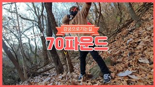 70파운드 급 활로 !궁력! 올리기  베어보우 궁사   barebow archery    f177  riser  sage limb