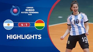 CONMEBOL Sub 20 Futsal FEM 2022 | Argentina 4-1 Bolivia | HIGHLIGHTS