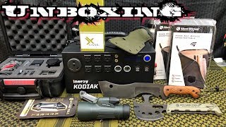 Unboxing Camping & Survival Gear | XGazer - Off Grid Tools - TM Hunt Knives - Inergy Kodiak - Go Pro