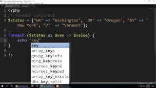 Using PHP's foreach Construct