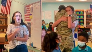 Military Mom Surprises Daughter at School After Iraq Tour